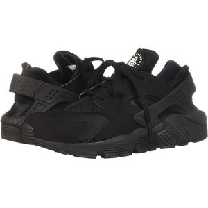 Nike Air Huarache- Black/Black-White (discontinued color way)